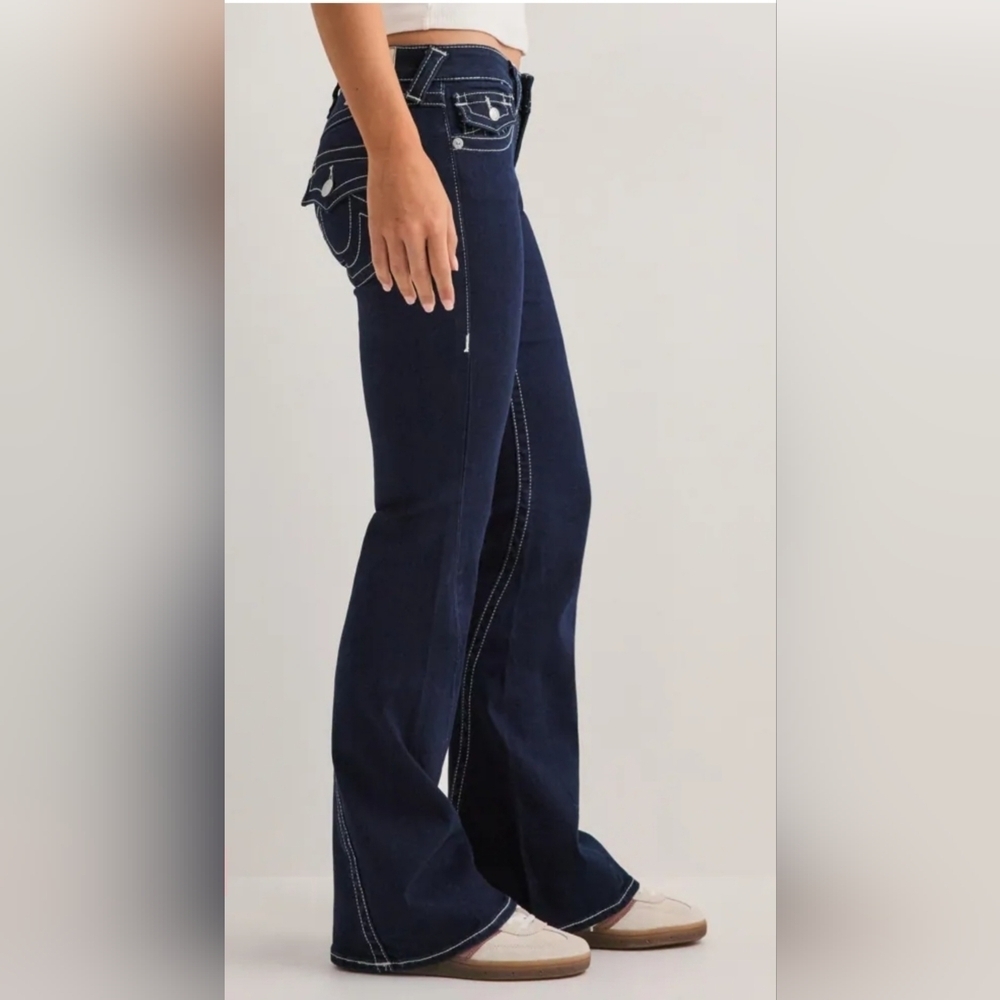 True Religon JOEY LOW RISE FLARE JEAN NWT - Picture 3 of 8